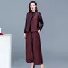 Traje Profesional para Mujer Tallas Grandes 2026 Estilo Nuevo Primavera y Otoño con Pantalones de Pierna Ancha