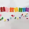 Conjunto de Decoração para Quarto de Casamento para Quarto e Sala de Estar de Casa Nova, Incluindo Banners Pendurados, Guirlandas e Cortinas Coloridas