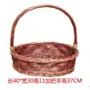 Cesta Pequena de Bambu em Vime, Cesta de Mão, Cesta de Armazenamento de Rattan, Cesta Trançada, Cesta de Piquenique de Colheita Infantil, Mini Cesta Pequena