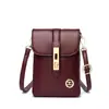 Bolsas para Mujer 2025 Nueva Bolsa para Teléfono Móvil Versátil Señoras de Mediana Edad Candado Bolso de Hombro Cruzado Moda Dropshipping