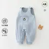 Mono Acolchado Cálido de Jengibre 100g para Bebé Otoño e Invierno para Niños y Niñas, Pantalones de Año Nuevo, Pantalones Largos Engrosados para Niñas