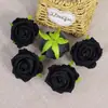 Flores de Rosa Multicolor Tela Decoración de Boda Flores de Seda Materiales de Flores Artificiales Hecho a Mano DIY Ramillete Accesorios para el Peinado 18 Colores