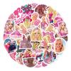 60 adesivos de grafite de barbie doce transfronteiriça novos, caderno, livro, skate, faça você mesmo, decoração de conta de mão, adesivos à prova d'água