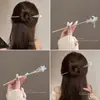 Novo Pente de Cabelo Prateado Estilo Chinês com Pedra da Lua Estrela e Lua para Mulheres, Acessório de Cabelo de Alta Qualidade para Penteados de Coque
