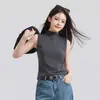 Chaleco sin mangas de cuello alto con textura de lujo ligero de Tencel Lyocell para mujer, diseño de punto, adecuado para usar en capas o solo