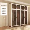 Guarda-Roupa Simples para Quarto, Uso Doméstico, Moradia Alugada, Armário de Armazenamento de Metal de Aço Carbono Resistente e Durável, Montado para Apartamentos Pequenos