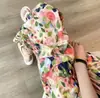 Nuevos Pantalones Anchos de Algodón Clásico con Estampado Floral Dorado para Mujer, Pantalones Largos Casuales Rectos Sueltos y Delgados, Cintura Alta con Caída, Tres Tallas