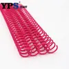 Bobina de pegamento PET, anillo de serpiente de plástico en espiral para pegamento, bobina de pegamento para encuadernación de cuadernos de 46 agujeros