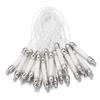 Cuerda tejida blanca para colgar teléfono móvil con hebilla de langosta, colgante de disco U para teléfono móvil, accesorio de cordón DIY tejido a mano