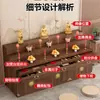 Mesa de Altar de Madera Maciza para Uso Doméstico con Portaincienso, de Doble o Triple Nivel, con Cajón y Tablero Deslizante para Estatuas de Guanyin y Dios de la Riqueza