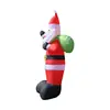 Santa Claus Inflable Transfronterizo de 6 pies Modelo de Aire Luminoso LED Fábrica de Diseño de Lugares Navideños