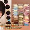 Elásticos de Borracha Universais em Caixa para Crianças e Adultos, Prendedores de Cabelo Coloridos Macaron para Rabo de Cavalo Alto, Alta Elasticidade, Não Puxam o Cabelo, Argolas de Cabelo