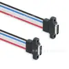 Conector hembra USB Tipo-C de 4 cables con orejas de montaje, 24 AWG, conector hembra USB-C de carga para montaje en panel empotrado