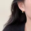 Pendientes de Nudo de Cuerda Dorada 2026 para Mujer, Diseño de Nicho de Lujo Ligero, Temperamento Único de Gama Alta, Clips para Orejas Únicos, Nuevos Pendientes al Por Mayor