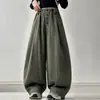 Pantalones de estilo workwear para niñas, nuevo modelo otoño 2026, pantalones casuales de pierna recta y ancha para estudiantes de secundaria, primavera y otoño