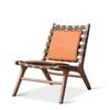 Nordic madeira maciça sofá de couro cadeira designer único moderno varanda casual sala de estar preguiçosa