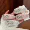 Pinza para el pelo de felpa con lazo de perlas suave estilo coreano Pinza BB Nueva Dulce Moda Celebridad de Internet Pinza lateral para flequillo para mujer