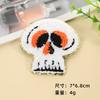 Nueva serie de pegatinas de tela bordadas de Halloween, decoración de ropa con esqueleto de murciélago, parche de tela autoadhesivo, venta al por mayor