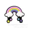 Nueva Decoración de Hebilla para Cordones de Unicornio Linda Flor de Zapato de PVC Hebilla de Zapato Flor de Zapato de Poni Arcoíris Hebilla de Zapato Desmontable DIY