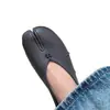 Nuevos zapatos de ballet tabi 2026~ Piel de oveja curtida vegetal corte bajo suela de cuero genuino puntera dividida en pezuña de cerdo zapatos sin cordones