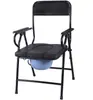 Silla de inodoro plegable portátil de acero al carbono transfronteriza K, silla de inodoro plegable, silla de inodoro hecha a medida para personas mayores