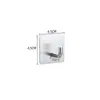 Gancho único de acero inoxidable 304 horneado sin clavos transfronterizo, gancho simple autoadhesivo, gancho de almacenamiento para cocina y baño