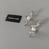 Argola de Prata 925 Nova Argola Chinesa Cobra Pérola Cobra Brincos Femininos Ano da Cobra 2025 Personalizado Ano da Cobra