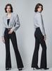 Jeans Feminino Novo 2024 Outono High-end Design High-end Cintura Alta Slim-fit Confortável Simples Calças Flare