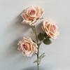 Rosa artificial manta rosa boda salón decoración camino plomo arreglo floral rosa flor de seda europea flor hecha a mano