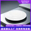 Plato Plano de Cerámica Blanco Redondo Bajo Esmalte para Uso Diario Hogar Mesa Ensalada Comida Occidental Hotel Simple Alta Temperatura