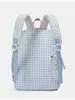 Linda Mochila para Perro a Cuadros Estilo Curativo Femenino, Refrescante y Dulce Mochila de Viaje para Mejor Amiga de Verano