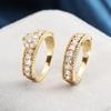 Anillo de bodas de la revista Huitan Designer, nuevo y elegante anillo para el dedo índice de alta gama, conjunto de anillos de moda con personalidad.
