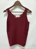 Colete Tricotado Simples Versátil Cor Sólida de Verão Feminino Sem Mangas Top Redutor de Idade Elegante para o Trabalho Camisola Venda por Atacado em Estoque