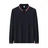 Camiseta Masculina de Manga Longa, Camisa Básica Gola Polo para Primavera e Outono, Camisa Polo Casual Versátil Masculina Tamanho Grande, Novo Modelo 2026