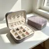 Caja de Joyería de Cuero Amazon Transfronteriza Caja de Almacenamiento de Recuerdo de Boda Venta al por mayor de Fábrica Origen Caja para Pendientes Personalización