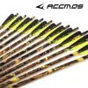 Flecha de Ballesta Mixta de Carbono Camuflaje 16-22 pulgadas Mixta de Carbono para Tiro con Arco, Diámetro 8.8mm, Diámetro Exterior 4 pulgadas Plumas de Goma