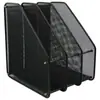 Estante triple de malla de hierro metálico para archivos, carpeta clasificadora de datos, estante de almacenamiento de carpetas, tres cestas para archivos