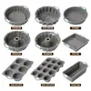 Forma de Silicone para Bolo Forma de Assar de Cozinha Forma Redonda Quadrada para Pão Forma de Pão Conjunto de Formas para Bolo Resistente a Altas Temperaturas