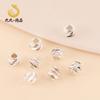 Cuentas Facetadas de Color Duradero Chapadas en Oro de 14K, Cuentas Cortadas en Esquina, Cuentas Cortadas en Forma de Flor, Cuentas de Cobre, Cuentas Sueltas, Accesorios para Joyería de Pulseras DIY