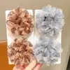 Elásticos de Cabelo de Alta Elasticidade para Meninas, Suaves com o Cabelo, Novos Scrunchies Doce Princesa 2026, Faixas de Cabelo de Rede