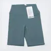 Ropa de Yoga Pantalones de Cinco Puntos Nylon para Mujer Deportivos Cintura Alta Levanta Glúteos Sin Vergüenza Pantalones Cortos Base para Montar No Ajustados