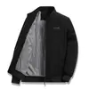 Comercio exterior nueva chaqueta cortavientos cálida de cuello alto para primavera y otoño, overol de pana para exteriores para mediana edad y personas mayores, chaqueta de ropa para hombre
