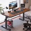 Mesa de computador com altura ajustável, mesa de escritório, bancada simples, escrivaninha para estudo em casa de estudante, mesa de estudo para quarto