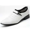 Zapatos de cuero casual de negocios talla grande 48 transfronterizos slip-on juveniles modernos zapatos perezosos punta fina zapatos de cuero de estilista zapatos de hombre
