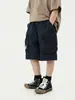 Pantalones Cortos para Niños 2026 Verano Nuevos Estilo Japonés Versátiles con Bolsillos Grandes, Elegantes Pantalones Cargo para Niños