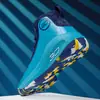 Tênis de basquete masculinos botas de guerra novos tênis de cano alto estudante tênis esportivos respiráveis transfronteiriços tamanho grande botas de guerra um atacado