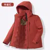 Abrigo de Algodón Cálido para Otoño e Invierno Impermeable y Cortavientos con Capucha para Hombres y Mujeres Chaqueta Gruesa para Exteriores de Montañismo y Viaje