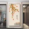 Nova Pintura de Entrada Chinoiserie Caqui Caqui Ruyi Pintura Decorativa de Entrada Pintura de Corredor Mural Vertical Pintura Pendurada no Fim do Corredor de Entrada