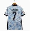 Jersey de Portugal Copa Europea 2425 Versión Aficionado Local y Visitante No. 7 Ronaldo Uniforme de Fútbol de Manga Corta para Adultos y Niños