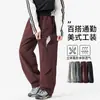 Pantalones cargo para hombre estilo americano, nueva colección primavera/otoño 2026, corte holgado, casual, moderno, pierna recta, adecuados para senderismo, deportes y trabajo